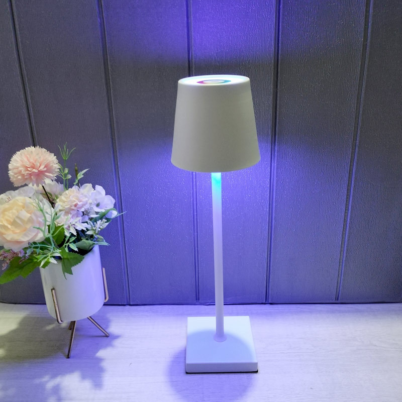 customized Tall hotel bar coffee Restaurant desktop decorate Night light Eye protection originality wireless charge Table lamp
