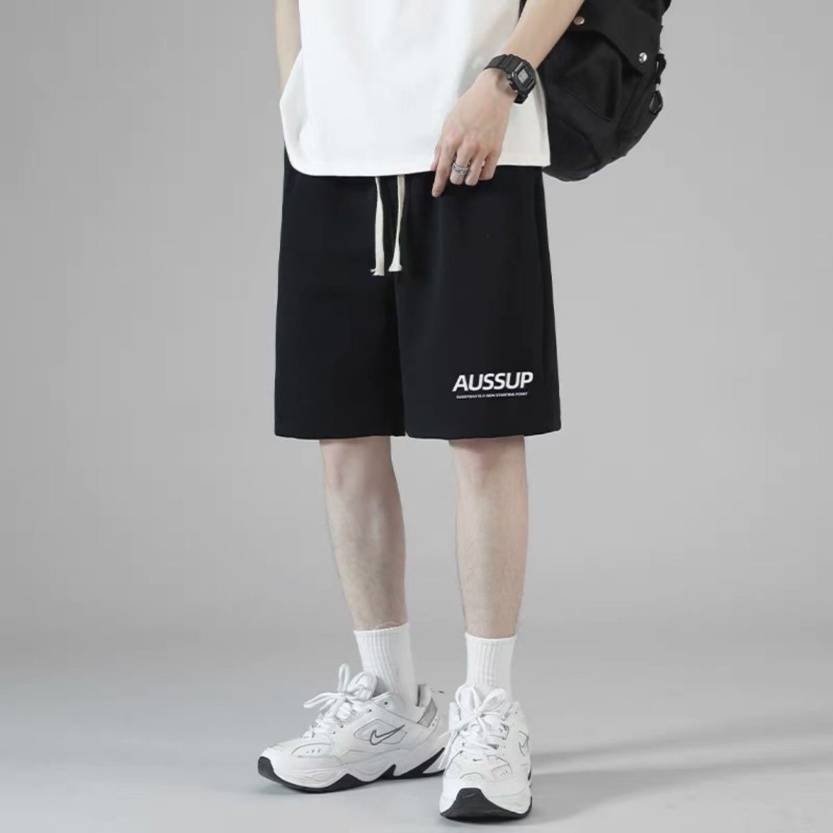 스몰 AUS 블랙 [스트레이트 쇼츠 싱글팩]