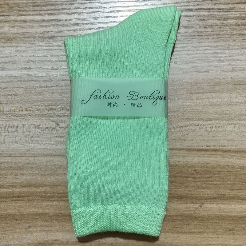 2025 nuevas calcetines de baile de color de mujer de dopamina calcetines de algodón de color sólido calcetines de tirada calcetines cuatro estaciones