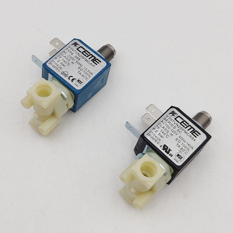 Imported 120/230V Italian-Style Pressure Coffee Machine Accessories Brewing/Steam Electromagnetic Control Valve Resistant to High Temperature Steam