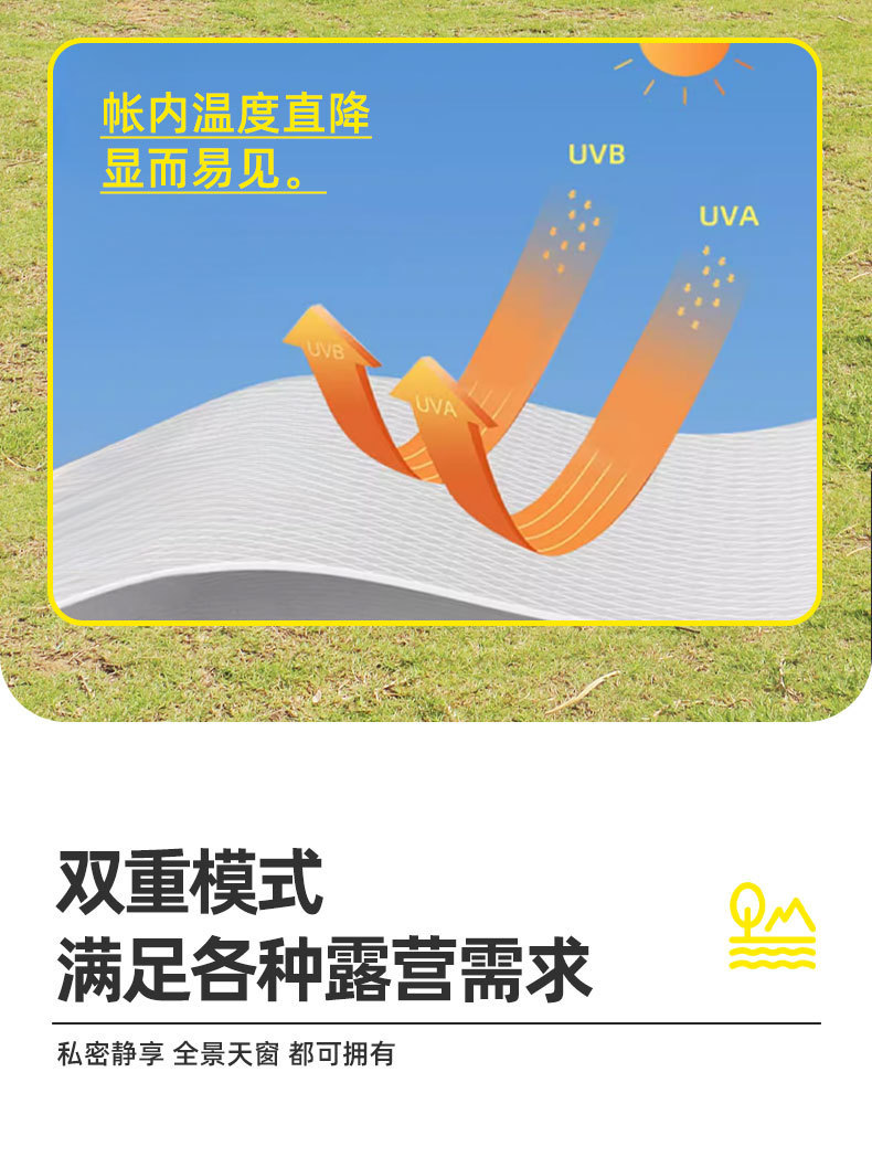 Hand-Assembled Tent, Outdoor Travel Equipment, Single-Layer Lightweight Portable Mountaineering Camping Tent, Sun Protection, Thickened Camping Tent, Warm-Keeping