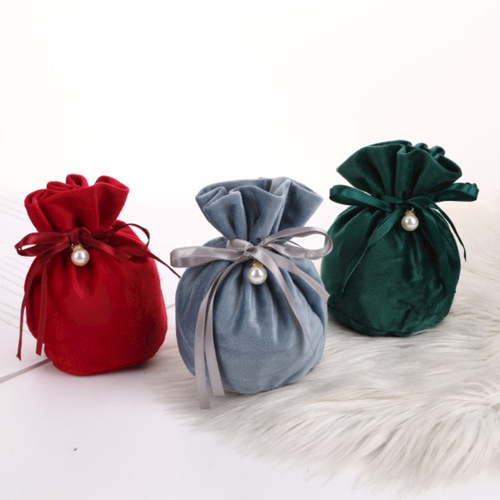 Wedding velvet wedding candy bag creative high-end Chinese wedding candy candy packaging box cloth bag wedding accompaniment gift box
