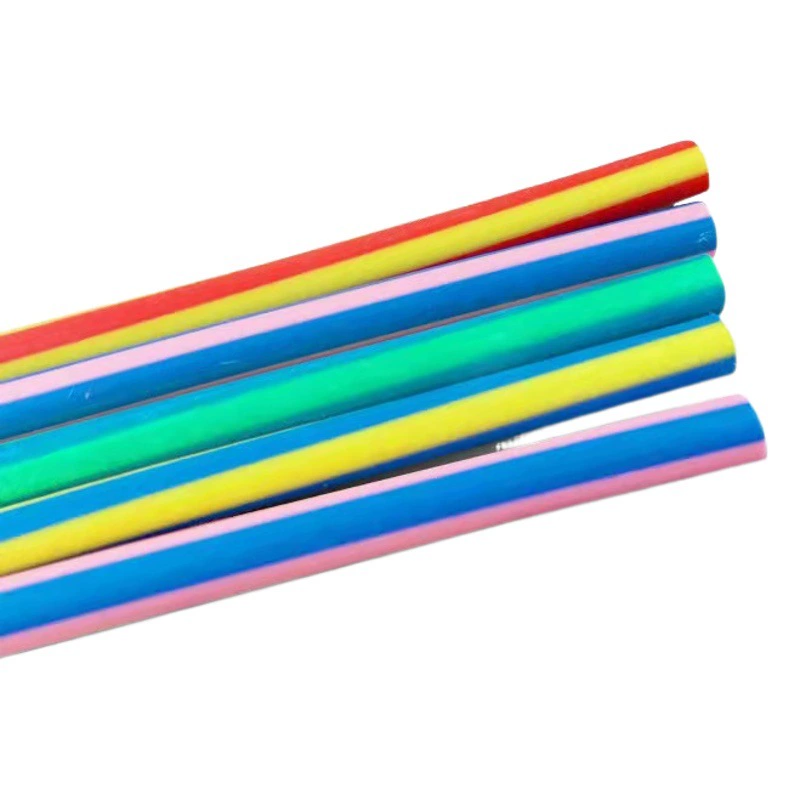 Деформационный карандаш Креативные канцелярские товары оптом Складной непрерывный мягкий карандаш Изогнутые цветные полосатые мягкие карандаши игрушки для учеников начальной школы