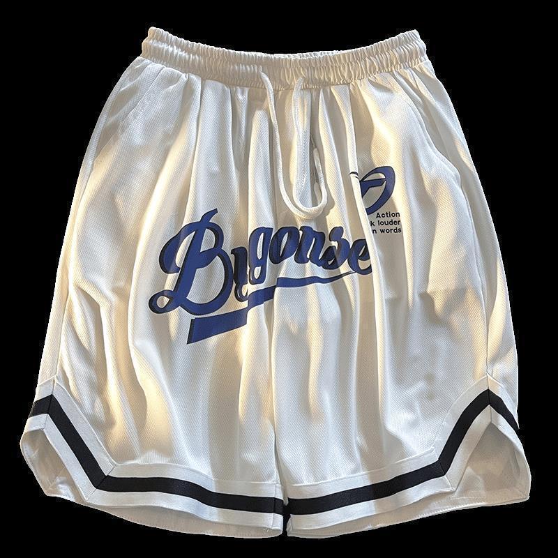 American Boxer Shorts Men's Summer New Sports Trendy Brand Large Pants High Street Loose Casual Basketball Pants