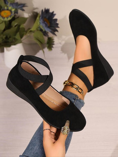 T 71082 Spring New Pointed Wedge Casual Shoes ���^�¸����eЬ