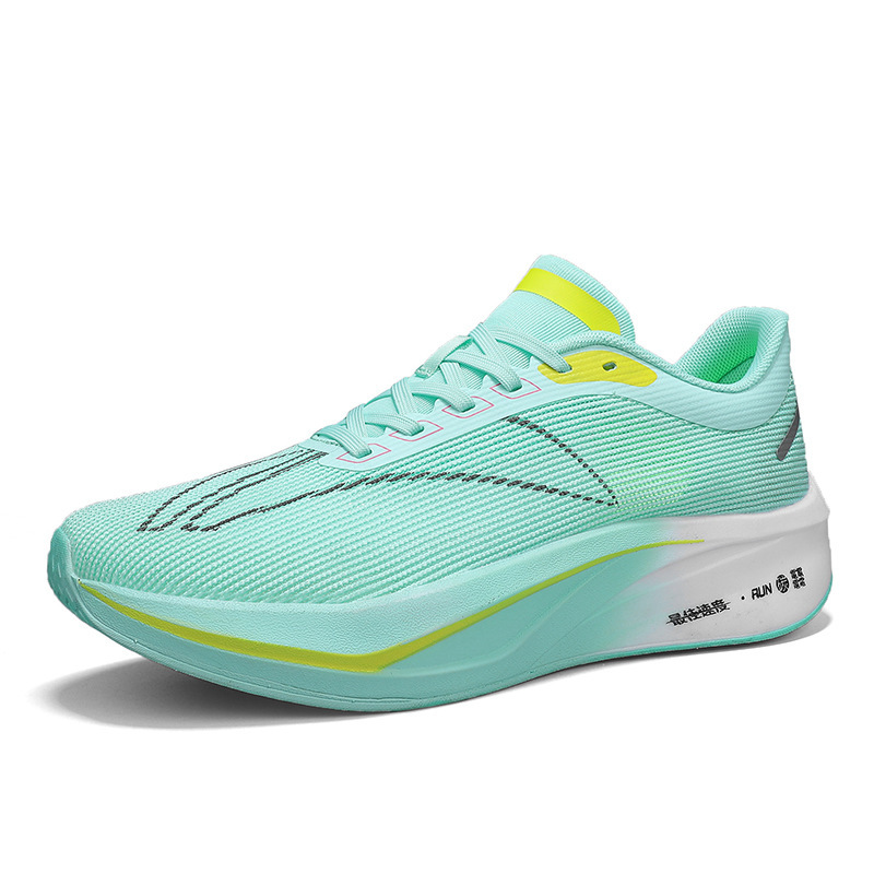 Feidian 4c zapatos para correr de tablero de carbono suela suave 2025 nuevo estudiante de deportes zapatos de rebote ultraligeros zapatos deportivos para correr para hombres