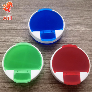 厂家批发分装药丸盒 便携药物收纳盒4格老人药丸盒塑料盒分格药盒