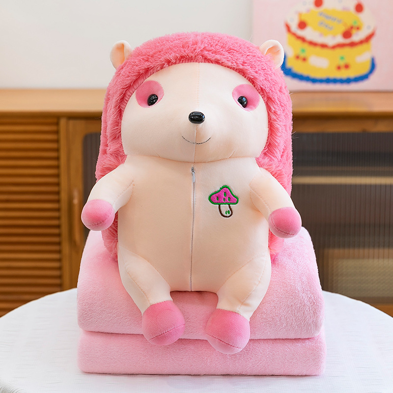 Manta de aire acondicionado de dibujos animados, almohada, edredón, almohada de siesta multifuncional dos en uno, venta directa de fábrica, comercio exterior al por mayor