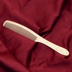 黃銅發梳純黃銅鳳凰梳不褪色發梳發梳婚嫁雙魚龍鳳孔雀百福銅梳