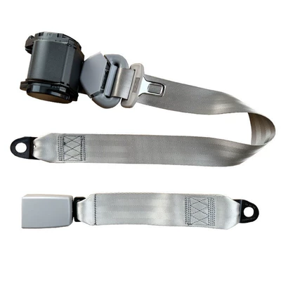 Car seat belt | Rear Safety Belt X - d9k3-three-point-type-35cm-full-webbing-base-grey