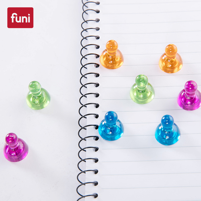 Funi Transparent Gourd-Shaped Whiteboard Universal Office Strong Magnetic Particle Office Teaching Multicolor Glass Magnetic Refrigerator Magnet