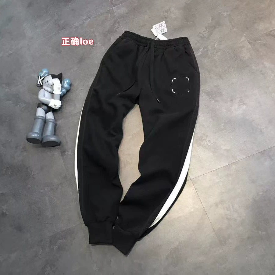 LOE 2025 весна и осень новые контрастные брюки с тканым ремешком для мужчин и женщин