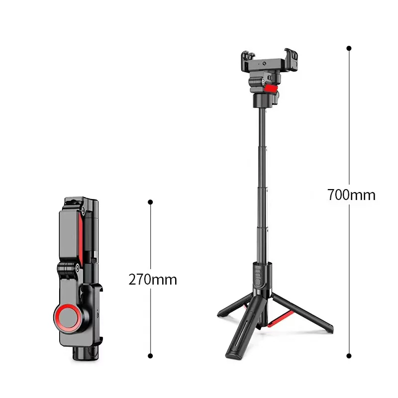 New C10 anti-shake handheld single-axis AI face-shocking gimbal selfie stick Bluetooth remote control multi-function tripod