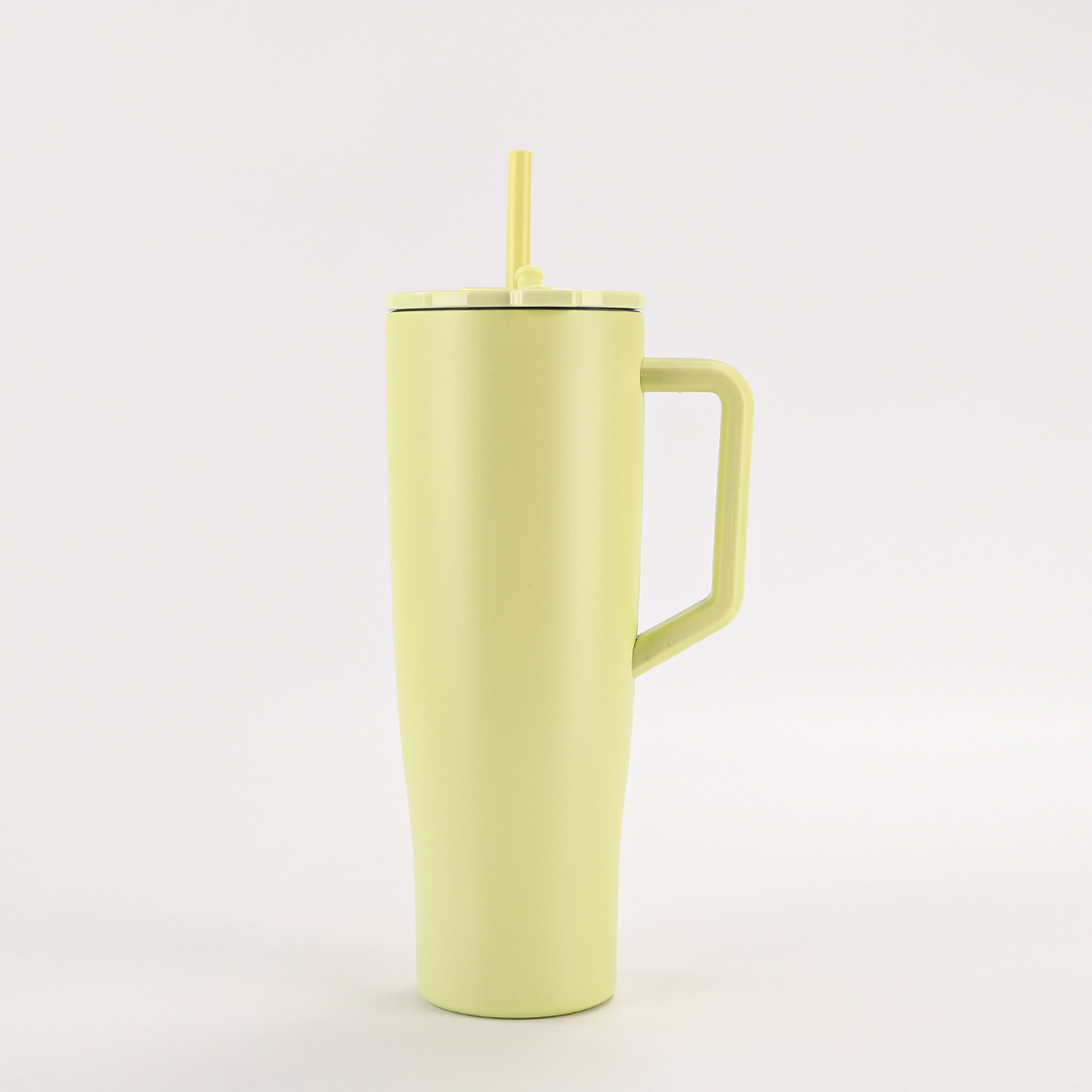 Transfronterizo 40oz mango de taza de automóvil 304 taza de aislamiento de vacío de acero inoxidable portátil de doble taza de paja de bebida