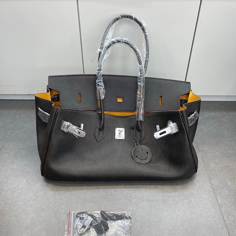 Cross-Border Trend Platinum Bag Short Version Extra Large Satchel Shoulder Bag Togo First Layer Cowhide Large Capacity Can Hold a Lot Cross-Border Trend Platinum Bag Short Version Extra Large Satchel Shoulder Bag Togo First Layer Cowhide Large Capacity Can Hold a Lot