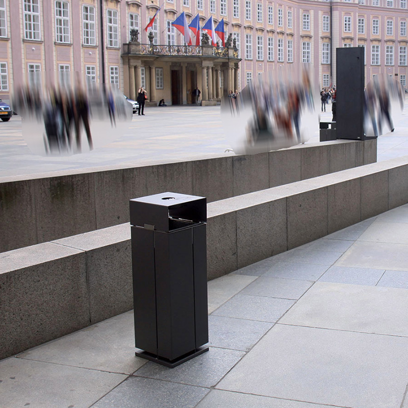 时尚简约垃圾桶不锈钢环卫户外街道小区园林果皮箱垃圾筒厂家