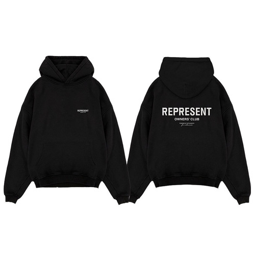High Street Represent Classic Logo Hoodie Sweatshirt Loose Trendy Couple Unisex Hat Top