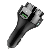 Новый автомобильный Bluetooth FM-передатчик с красочным атмосферным светом QC3.0 Автомобильная Быстрая зарядка Bluetooth mp3-плеер