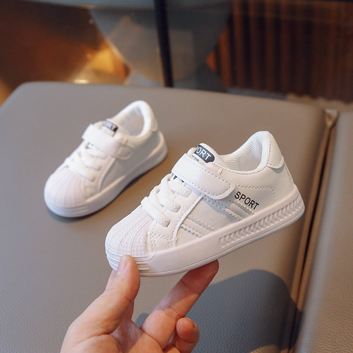 Versatile Spring and Autumn Baby Toddler Shoes Children's Kindergarten White Shoes Baby Shoes Children's Shoes Boys' Shoes Girls
