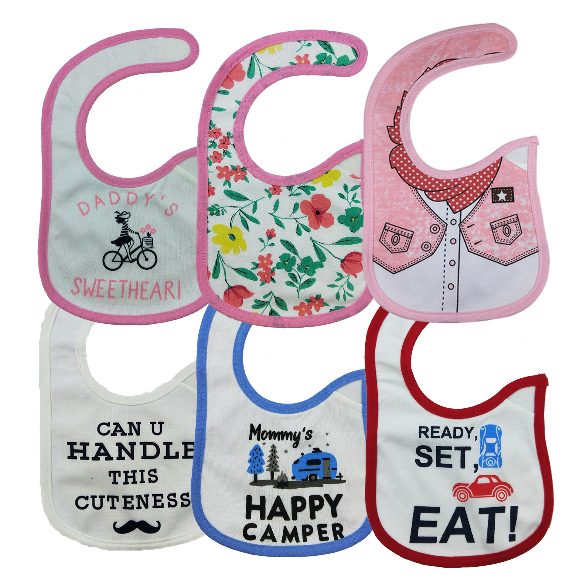 厂家批发卡特口水巾宝宝围嘴饭兜卡通三层防水围嘴婴儿用品|ms