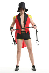 Halloween 2022 New Adult Male Tailcoat Performer Animal Trainer Magician Cos Nightclub Performance Costume