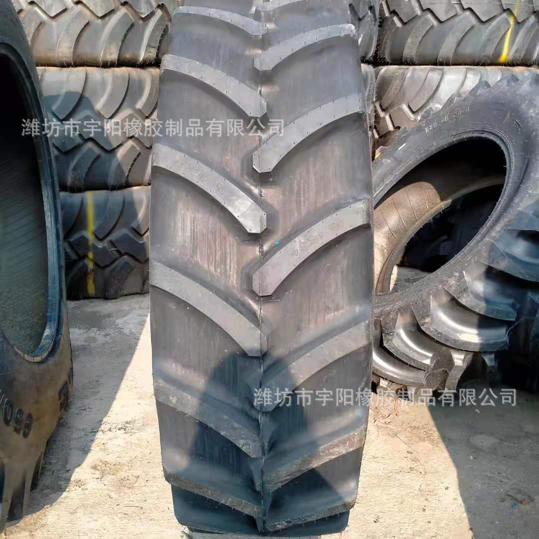 拖拉机轮胎 农用机械轮胎18.4R34加深人字花纹  460/85R34
