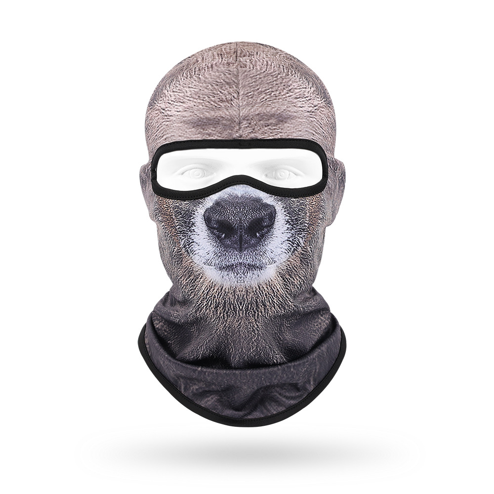 Sudor absorbente máscara transpirable de secado rápido para hombres y mujeres ciclismo al aire libre bicicleta protección solar sombrero lindo mascota sombrero animal bufanda