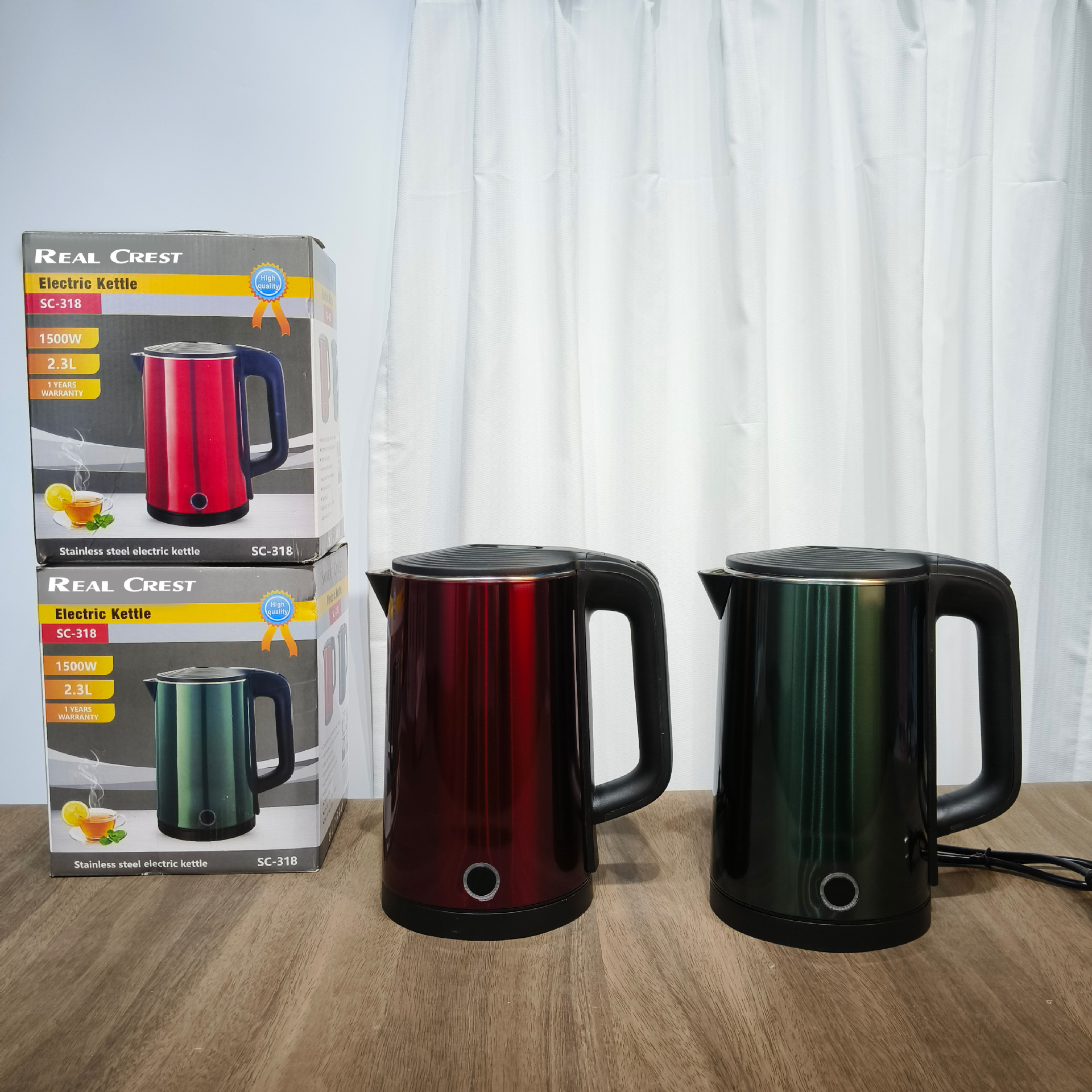 국경 간 스테인레스 스틸 전기 주전자 고급 Electrickettle 홈 주방 전기 주전자 가정용 올인원
