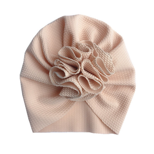 Ins new arrival solid color European and American baby hat spring/autumn flower corn kernel baby pullover cap children's sun protection Indian hat