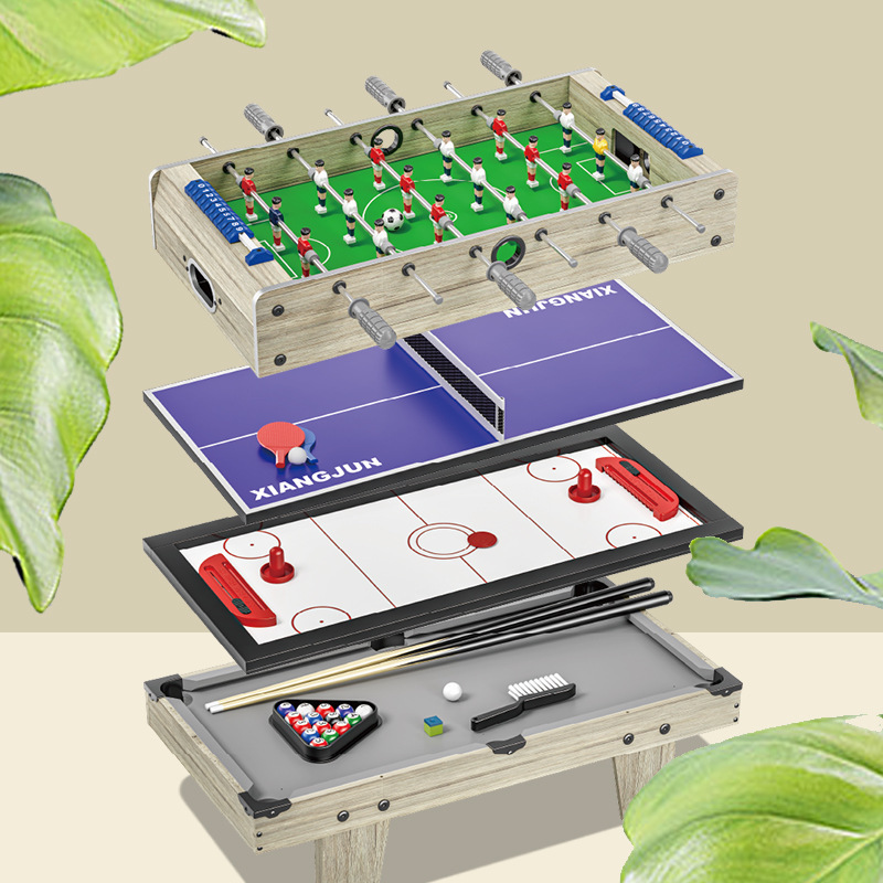Niños transfronterizos hogar pequeño mesa de tenis de mesa interior mesa de fútbol mini mesa entrenamiento para niños juguetes plegables simples