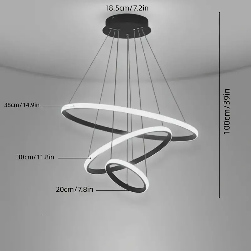 Lámpara de techo LED tricolor minimalista moderna, para pasillo, dormitorio o escalera, venta caliente transfronteriza