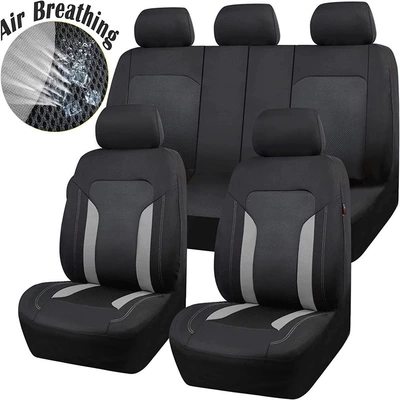 Stripe Sandwich Splicing Fabric Universal, Seat cushion, seat cover