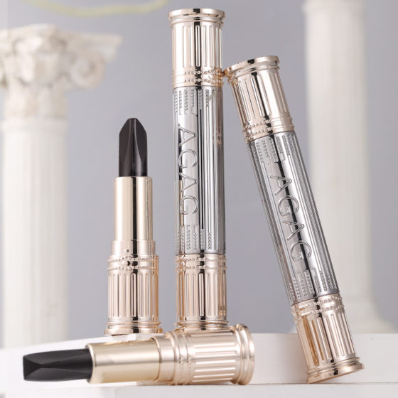 AGAG Black Rose Glimpses at a Glance of True Love Six-color Lipstick Holding Makeup Color Not Easy to Stick Cup Not Take off Makeup Double-headed Lip Gloss