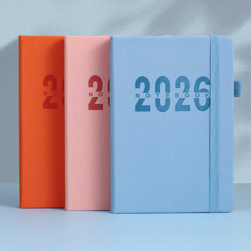 新しい 2026 中国語と英語のスケジュール帳デイリープランナー管理ノートブック 1 日 1 ページメモ帳 365 日