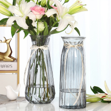 特大号玻璃花瓶透明水养富贵竹百合转运花瓶客厅插花欧式花瓶咖佑
