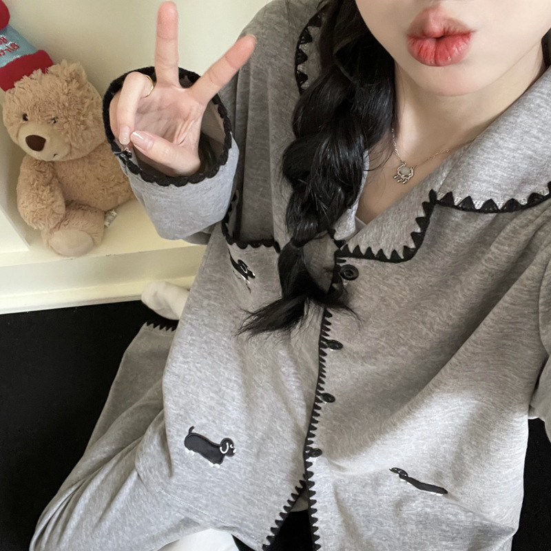 Autumn and Winter New Pajamas for Women, Silk Velvet, Sweet, Simple and Cute, Dormitory Wearable, Fashionable and Casual Home Wear Set