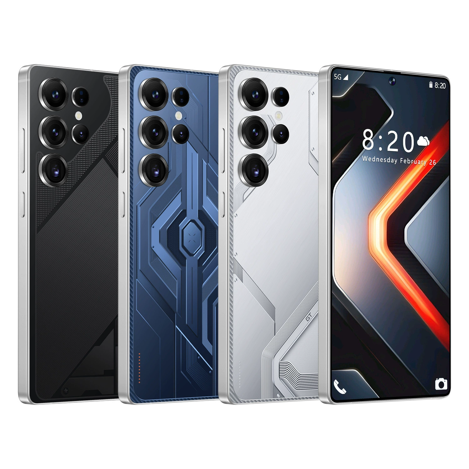 Смартфон GT30Pro, Android 14, 7,3″ сенсорный экран, 6800 мАч, 16 ГБ + 1 ТБ