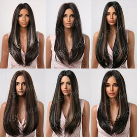 假发长卷发;长直发假发;假发短直发