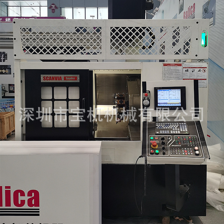 车铣复合机床.德上SPYDER-300单主轴5寸+单伺服12刀塔+Y轴