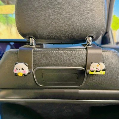 Car tissue box/set Armrest Box Paper Bag 2025 - bouquet-panda-panda-chair-back-hook-2-pack