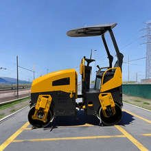 海南 3吨座驾式压路机 钢轮100小型压路机 压沥青回填土层振动碾