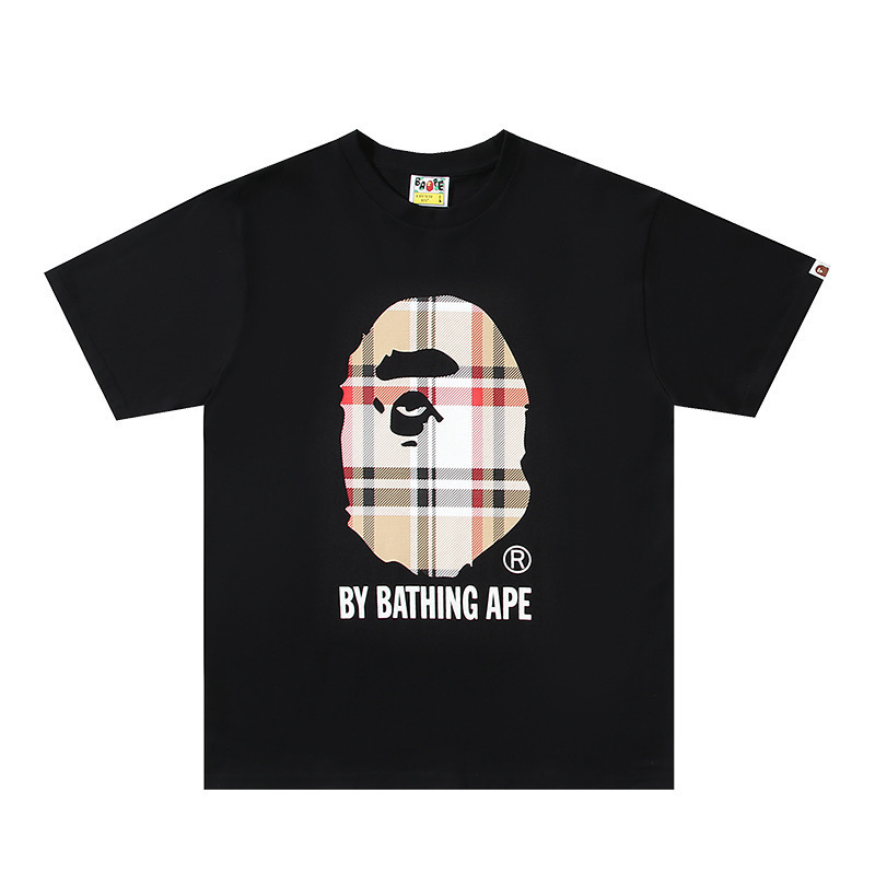 クロスボーダー トレンド ブランド メンズ レディース カップル Tシャツ メンズ 漫画 レター ラウンドネック 半袖|undefined