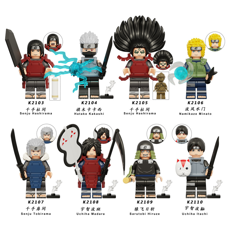 Rěnzhě – Auto Parts and Accessories Building Blocks Minifigures - camel-kdl814-naruto-8-styles