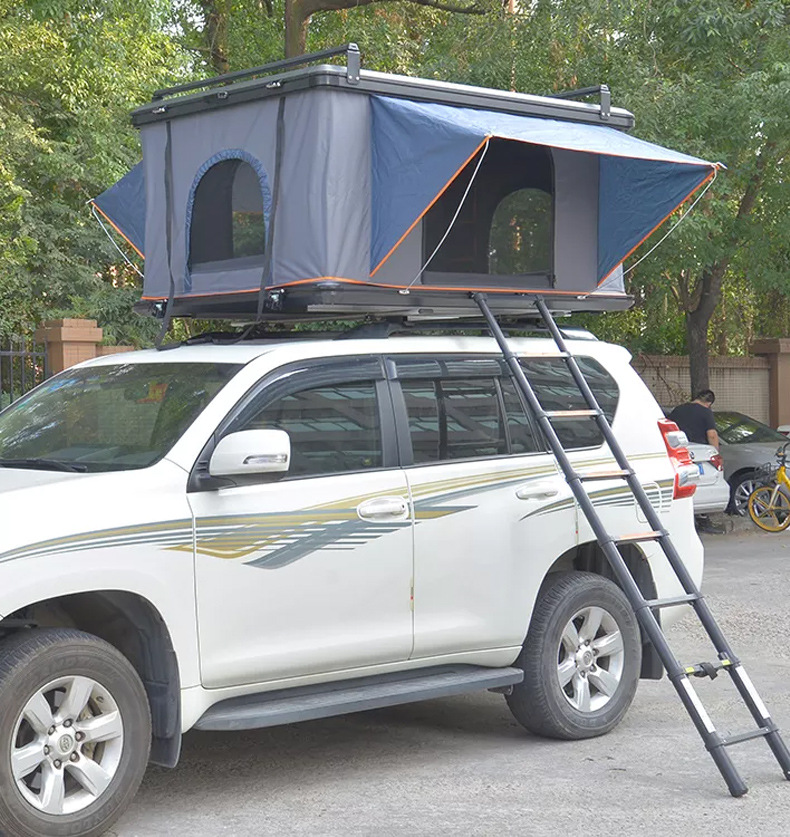Fiberglass Car-Mounted Rv Tent for Family Outdoor Self-Driving Tours, Quick-Open Design for Off-Road Camping on the Roof