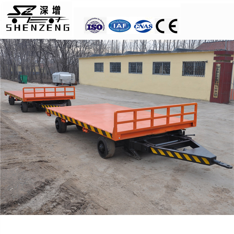 10吨平板拖车 厂内工业运输板车 工具运输拖车 可转向拖车