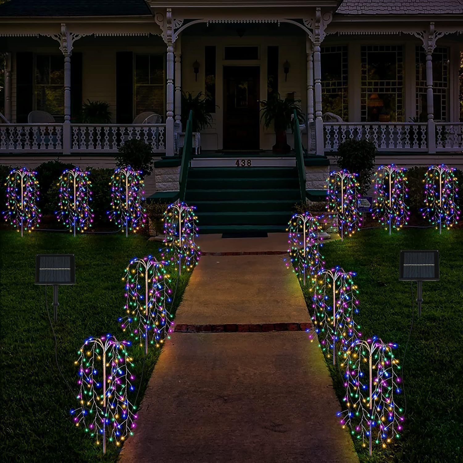 Solar Powered LED String Lights for Courtyard Lawn Firecrackers Christmas And Other Festive Occasions New Type_voghion.com