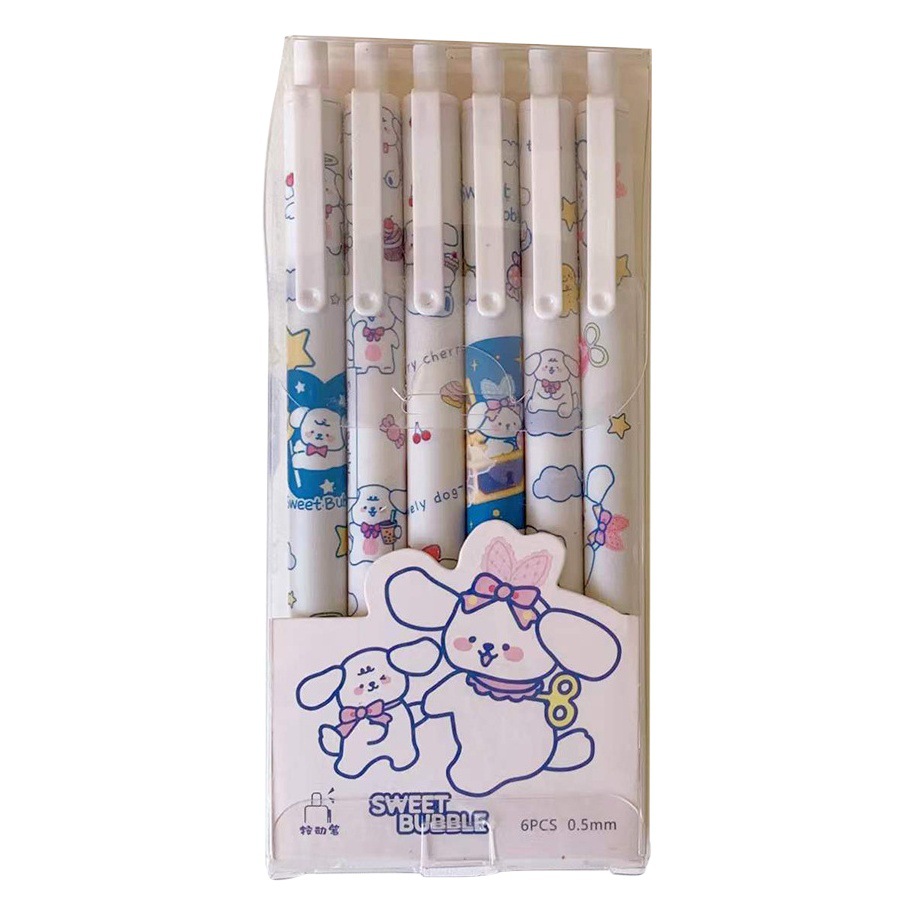 Gel Pen estilo coreano simple Junior High School estilo japonés lindo Super lindo creativo chica corazón chica ins estilo estudiante negro pluma