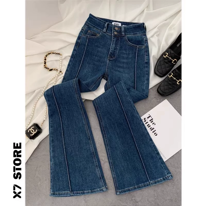 Рог джинсы с высокой талией