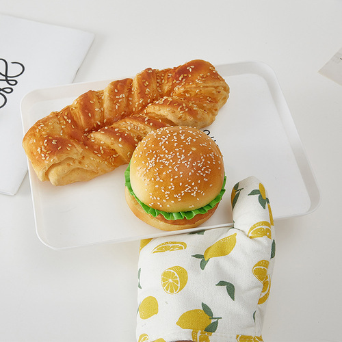 Microwave Oven Gloves Heat Insulation and Heat Protection Household High-Temperature Resistant Kitchen Baking Oven Dedicated Gloves Fabric Single Piece