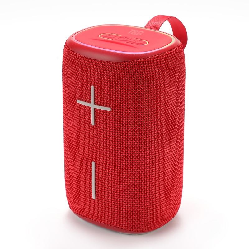 El nuevo subwoofer de audio Bluetooth TG464, atmósfera, tarjeta led, altavoz pequeño portátil, altavoz Bluetooth de cañón de acero